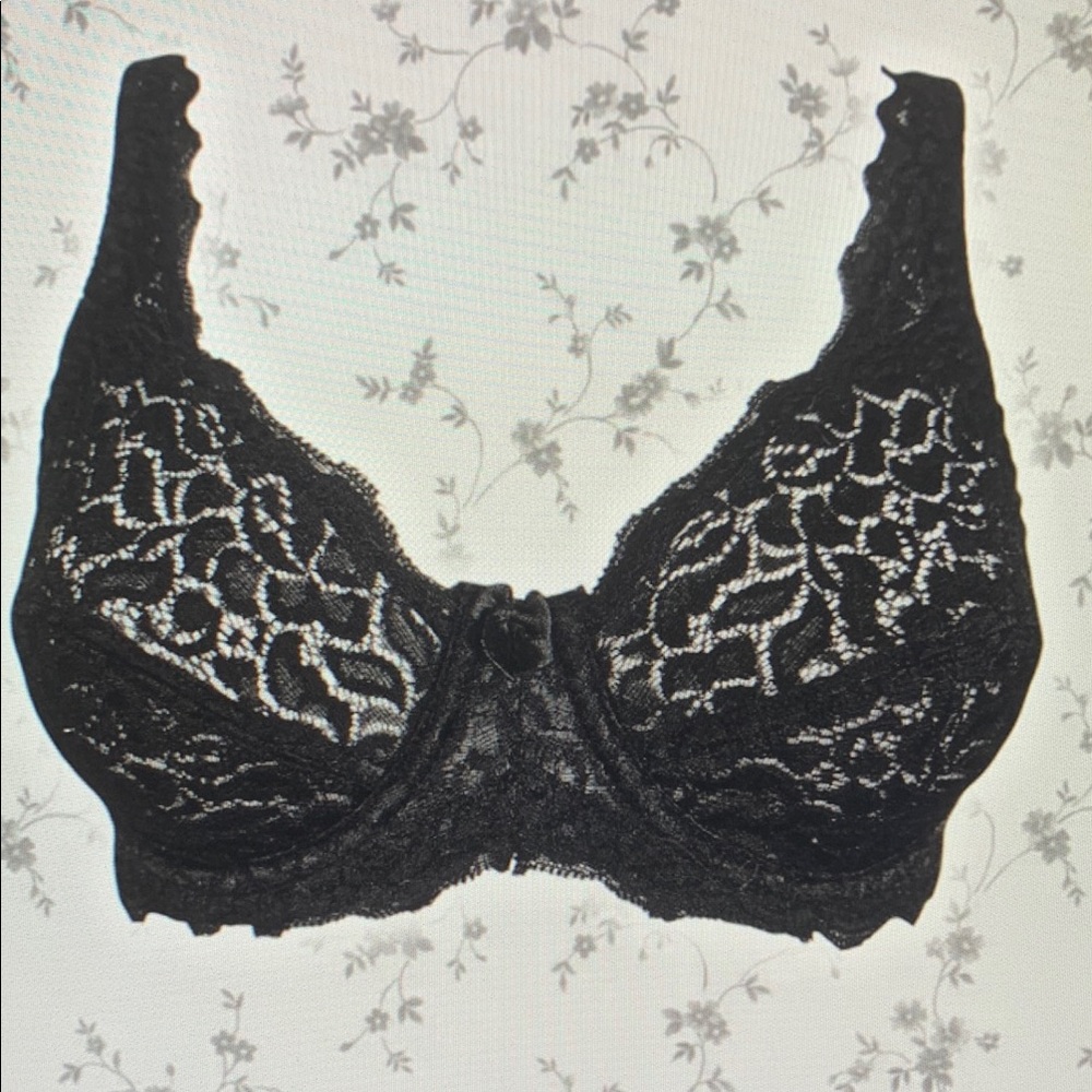 Elegant Black Lace Bra
